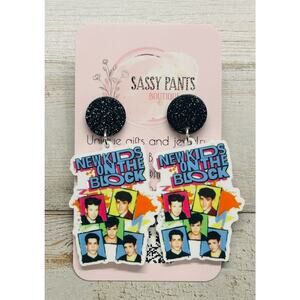 New Kids on the Block Boy Band Earrings NEW